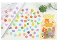 100pcs Pegatinas Decorativas De Corazón Girly Para Álbum De Memorias Estéticas Y Scrapbooking Irregular Papel >3 Años - details 15