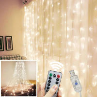 Luz De Fairy LED 3M Para Año Nuevo 2025 Y Navidad Con Control Remoto Y USB Decoración De Hogar Para Dormitorio Y Ventana - details 3