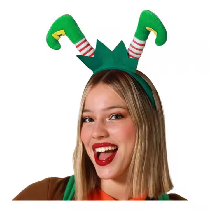 Atosa Diadema de Piernas de Elfo Ayudante de Santa Claus - 1