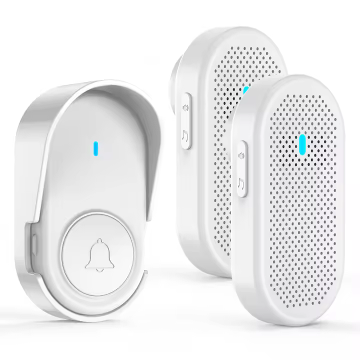 Timbre Inalámbrico con 2 Receptores Enchufables IP65 Impermeable - 1