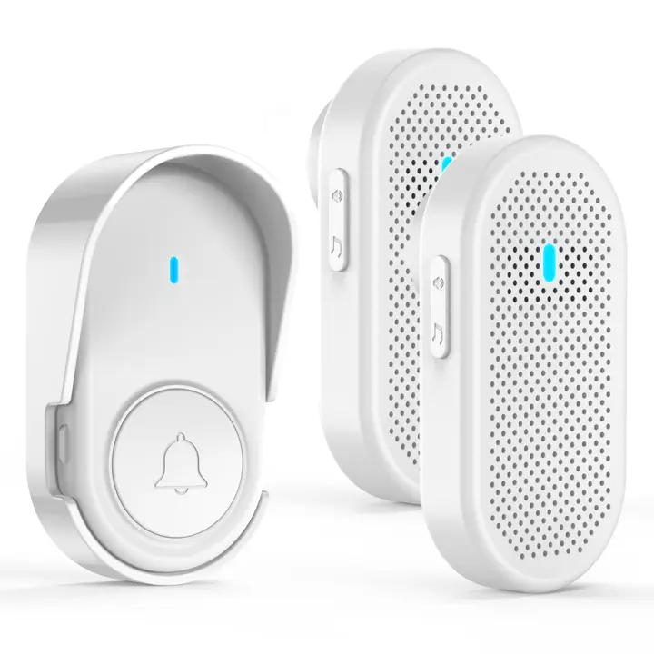 Timbre Inalámbrico con 2 Receptores Enchufables IP65 Impermeable - 1