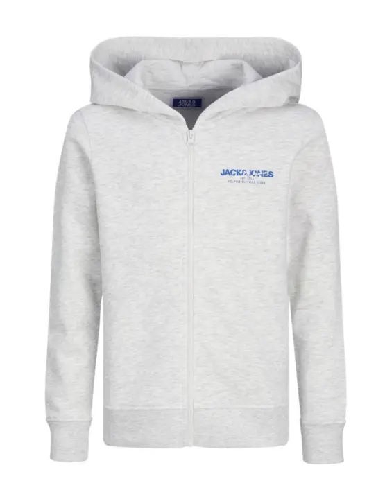 Sudadera Jack&Jones Junior Alvis gris con capucha de niño - 1
