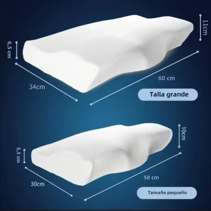 Almohada De Espuma De Memoria Para Orthótica Soporte Cervical Y Cuello Ideal Para Durmientes De Lado Espalda Y Abdomen Protección Del Cuello - 1