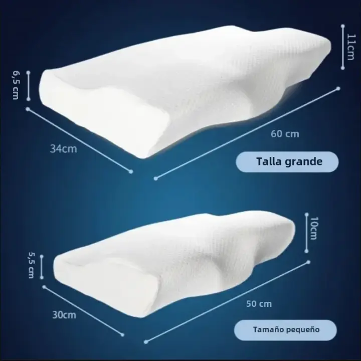 Almohada De Espuma De Memoria Para Orthosis Soporte Cervical Y Cuello Ideal Para Durmientes De Espalda Bocca Y Lado Protección Del Cuello - 1