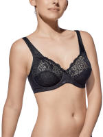 Sujetador con aros, sin relleno, de encaje modelo Virginia, marca Selene. - details 0