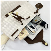 Mochipa de Nuevo Estill para Mujer, Bolso a Cuadros informal y lidero para el trabajo, Bolso de viaje, mochila de viaje, Bolso de viaje - details 3