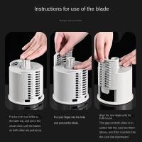 Cortador Multifuncional De Cocina Máquina De Rallar Verduras Y Cebollas Con 6 Hojas De Acero Inoxidable Para El Hogar Rallador De Patatas Manual - details 6