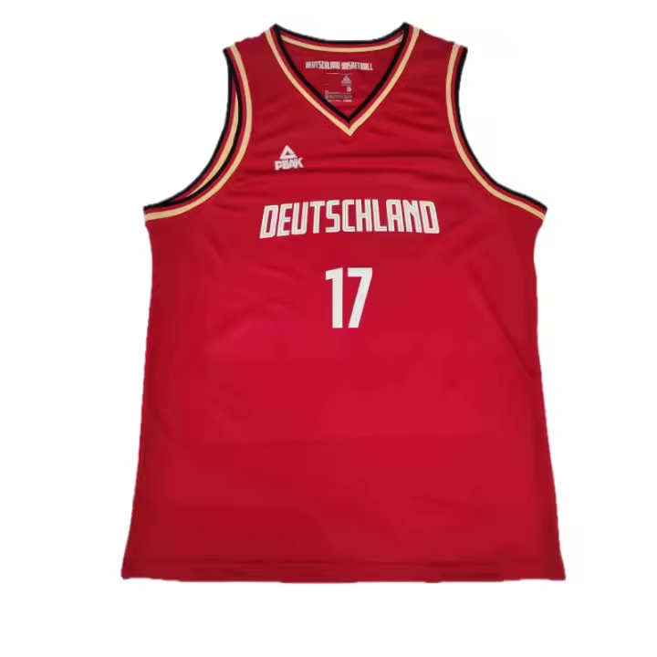 Camiseta Dennis Schröder Alemania - Peak Baloncesto roja - 1