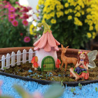Set De Mini Faeitas Comiendo Bayas Adornos De Jardín De Resina Estatuas De Hadas Para Exteriores Decoración De Césped Y Patio - details 2