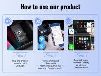 Adaptador De Coche Wireless 2en1 XUDA Para Honda Accord Hybrid CR-V CIVIC Hatchback Sedan Type HR-V Carplay Android Auto - details 12