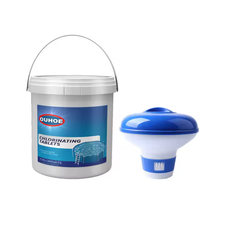 Tabletas Efervescentes de Desinfectante de Piscina y Spa 200/300 Tabletas con Dispensador - 1