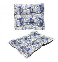 Coshano Cama Cojín para Perros Mascotas con Acolchado Grueso 90x70 Estampado Ruta 66 Azul Motos - Cómoda y Cálida - details 1
