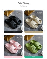 Pantuflas De Baño Para Mujer Y Hombre Con Plataforma Gruesa EVA No Esmerilada Interior Suave Sandalias De Verano Antideslizantes Flip Flops Para Uso Doméstico - details 8