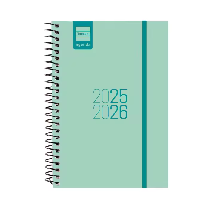 Finocam - Agenda Espir Curso 2025 2026 Turquesa Septiembre 2025- Agosto 2026 (12 meses) Español - 1