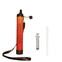 Filtro De Agua Portátil Para Camping Y Senderismo Emergencia Vida Adecuado Para Ríos Lago Color Negro Tamaño Compacto - details 1