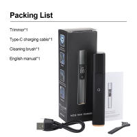 Trimmer De Pelo Nasal Eléctrico Portátil Con Pantalla LED Para Hombres Y Mujeres Cuidado De Limpieza Facial Recargable Por USB Kit De Seguridad - details 12