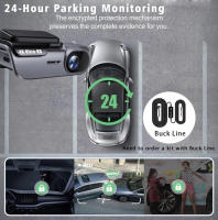 Cámara DVR De Coche UHD 4K 3840x2160P Con WIFI Grabador De Video De Conducción Monitor Nocturno Black Box 24 Horas Vigilancia - details 7