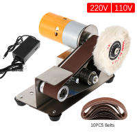 Mini Lijadora Eléctrica Para Cinturón Con Set De 10 Lijadores Herramienta De Pulido Y Tratamiento De Superficie Para DIY 220V/110V - details 0