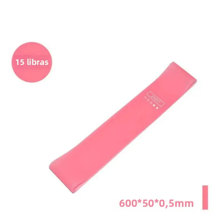 Banda De Resistencia De Goma Portátil Para Ejercicio De Fitness Y Yoga Equipo De Gimnasio Elasticidad Para Mujer Entrenamiento De Pilates Crossfit Estiramiento Loop - 1