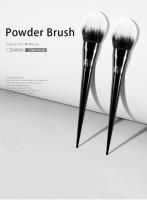 Cepillo De Polvo Grande Kat Von D Fibra Suave Manija Elegante Negra Maquillaje Para Mujer Cepillo De Maquillaje De Sintética - details 0