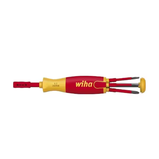 Wiha Destornillador con cargador LiftUp electric Ranurado, Phillips con 6 slimBits, en blíster (38612) - 1