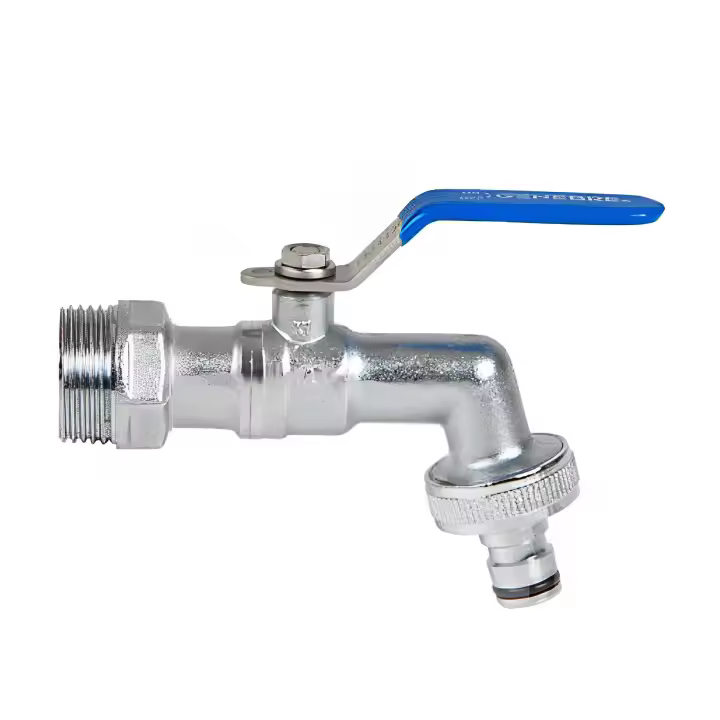 Grifo de jardín 1" 32mm para patio terraza y exteriores con conector de manguera | Resistente y duradero | Grifo de esfera | Suministros Castro - 1