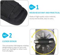 Funda táctica para 360 Grados, Funda para cinturón, soporte para Antorcha portátil, accesorios de iluminación para Caza, Funda para Antorcha, linterno giratoria de 360 Grados - details 0