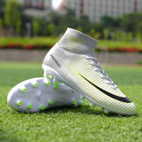 Zapatos De Fútbol Profesionales Para Hombres Antideslizantes En Campo De Grama Zapatillas De Fútbol Con Punta De Hierba TF Entrenamiento De Torsión De PTPP Material Superior PVC Suela De Goma - details 34