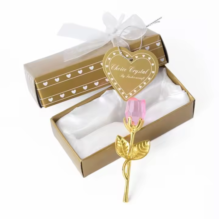 Regalo De Día De La Madre Para Novia Rosa De Cristal Artificial Flores Del Amor Eterno Para Aniversario Boda Suministros De Fiesta - 1