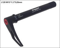 HEPPE Juego De Frente Para Bicicleta Con Eje Transversal Compatible Con Bicis MTB Y Carretera Quick Release M15xP1.5 Longitud 120-158mm Piezas - details 13