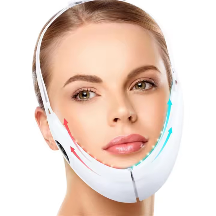 Masajeador Eléctrico inteligente para dar forma a La Cara en V, elevamiento facial with microoriente, adelgazante, cinturón de Elevación facial en V, masajeador para dar forma a La Barbilla Doble, instrument de Belleza - 1