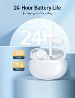 Auriculares inalámbricos con cancelación activa de ruido, auriculares Bluetooth 5.3, graves mejorados, auriculares con cancelación de ruido de 35 dB, resistentes al agua, modo Passthrough, 4 micrófonos ENC, carga rápida 3 EQ - details 4