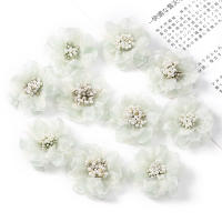 5Pcs Flores Artificiales De Chiffon Para Niñas Y Mujeres Adornos De Ropa Y Peinado Accesorios De Patch Para Celebraciones Y Decoración Del Hogar - details 8