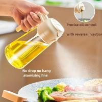 Pulverizador de aceite de cocina de doble uso, bote de vidrio a prueba de fugas, para el hogar - details 0