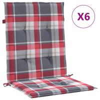 vidaXL Cojín silla jardín respaldo bajo 6 uds tela Oxford Color Antracita,  Gris,  Crema y mas Cojín Decorativo de Asiento Cojines de muebles de salon - details 12