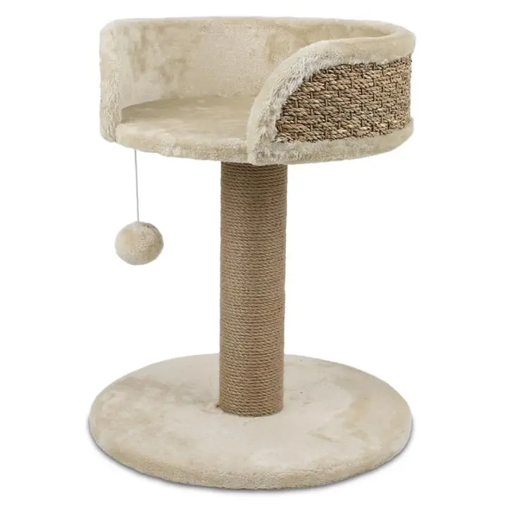 Rascador para Gatos Ginger 40x40x49cm con Poste Forrado de Yute y Habitáculo Cilíndrico Arquivet - 1