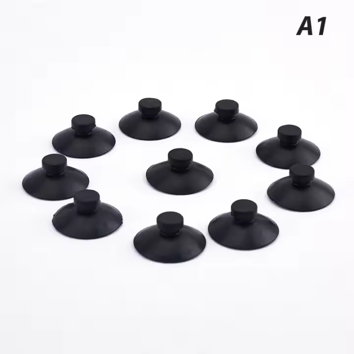 10Pcs De Ventosas De Goma Para Acuario Bomba De Sumersión Fuente Bomba De Filtro De Tanque De Peces Soporte De Repuesto - 1