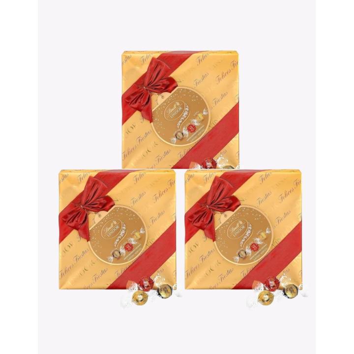 Lindt LINDOR Giftbox Caja de Bombones de Chocolate Surtido 861g (pack de 3 x 287g)
