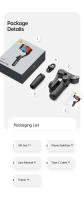 AOCHUAN 3-Axis Handheld Gimbal Stabilizador SmartXE Para Smartphone Compatible Con iPhone Android Con Rastreo De Rostro AI Vlog TikTok - details 21