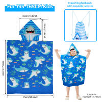 Toalla De Baño Infantil Con Capucha Microfibra Para Niños Ropa De Baño De Playa Y Cambio Tamaño Mini Estampado Animal - details 9