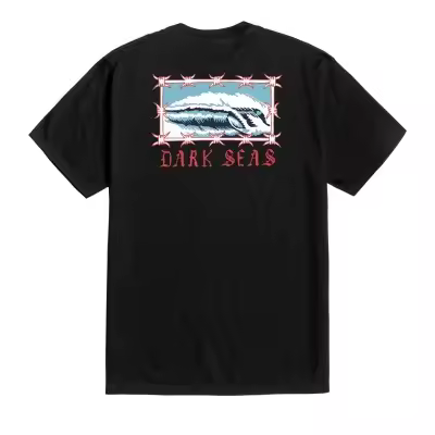 Camiseta Dark Seas Trespass Stock Tees Negra Black 304000489-BLK - 1