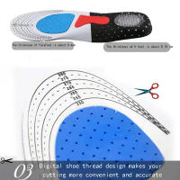 Almohadillas De Running De Silicona Deporte Soporte De Arco Ortótico Transpirables Para Hombres Y Mujeres Antideslizantes Absorbentes De Choque Ligeros Confort - details 1