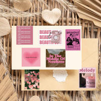 56PCS Pegatinas De Flores Rosa Para Scrapbook Diario Laptop Equipaje Patineta Decoración Impermeable Juguetes Clásicos Y Estilizados - details 5