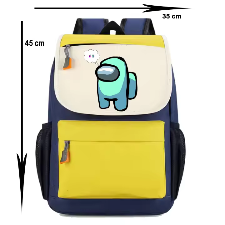 Mochila Among Us. The Impostor. Varios colores. Ideal para la escuela. Colegio. Senderismo. Excursiones. Multiples bolsillos - 1