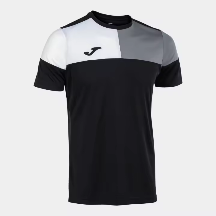 Camiseta M/C Hombre Joma Crew V 103084 Negro Gris 111 Confortable - 1