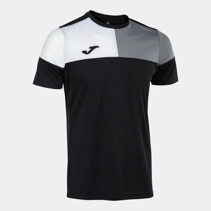 Camiseta M/C Hombre Joma Crew V 103084 Negro Gris 111 Confortable - 1