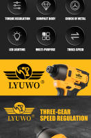 LYUWO Taladro Eléctrico 16.8V 140N.m Herramienta Multifuncional De Batería Recargable Para El Hogar Con Broca Y Destornillador - details 4