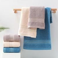 Toalla De Rostro De Algodón Puro 2-Pack Con Alambre Dorado Secado Rápido Y Absorbente Acolchado Toalla Rectangular De 35x75cm - details 3