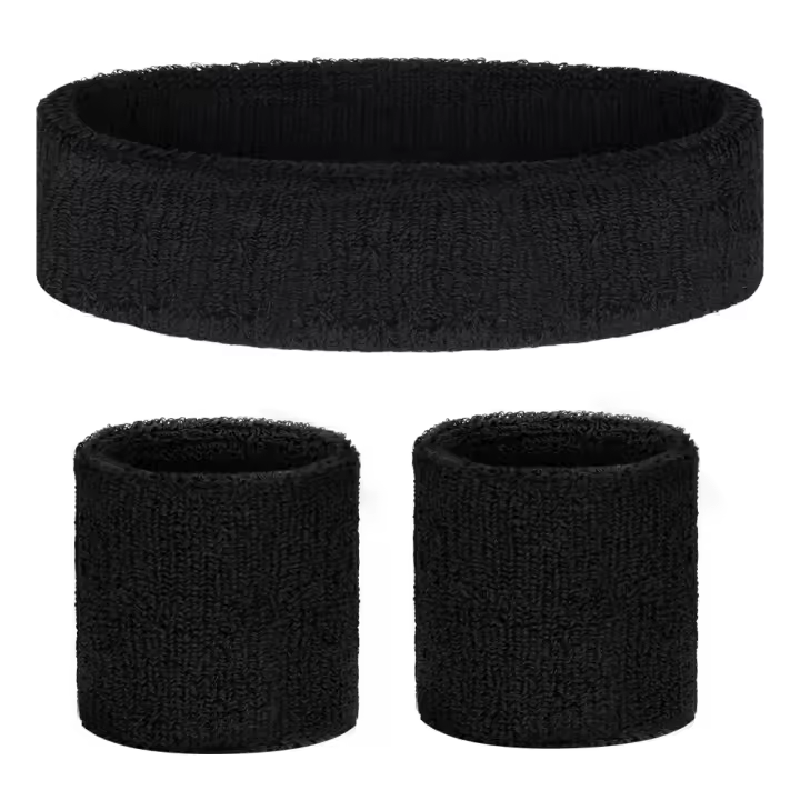 Conjunto de muñequeras para el sudor, de Algodón suave, para fitness, de rápida absorción, ideales para fútbol, unisex. Un gran regalo. - 1