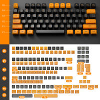 GMK Keycaps Set De 150 Teclas Doble Choque CSA Perfil PBT Para Teclado Mecánico De Juego Capas Negras Y Naranjas - details 5